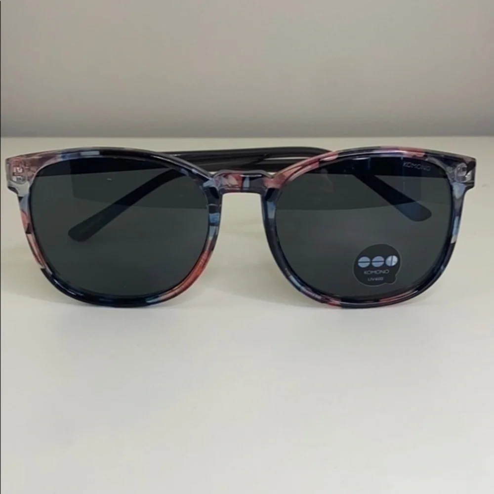 Komono Urkel Floral Sunglasses NEW black pink UV400
